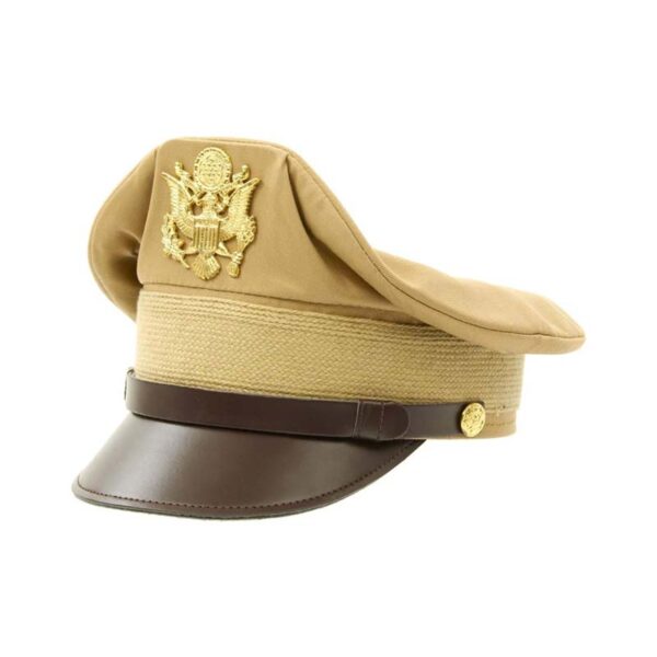 Double Color Officer Cap with Gold Badge – D-Texuni International